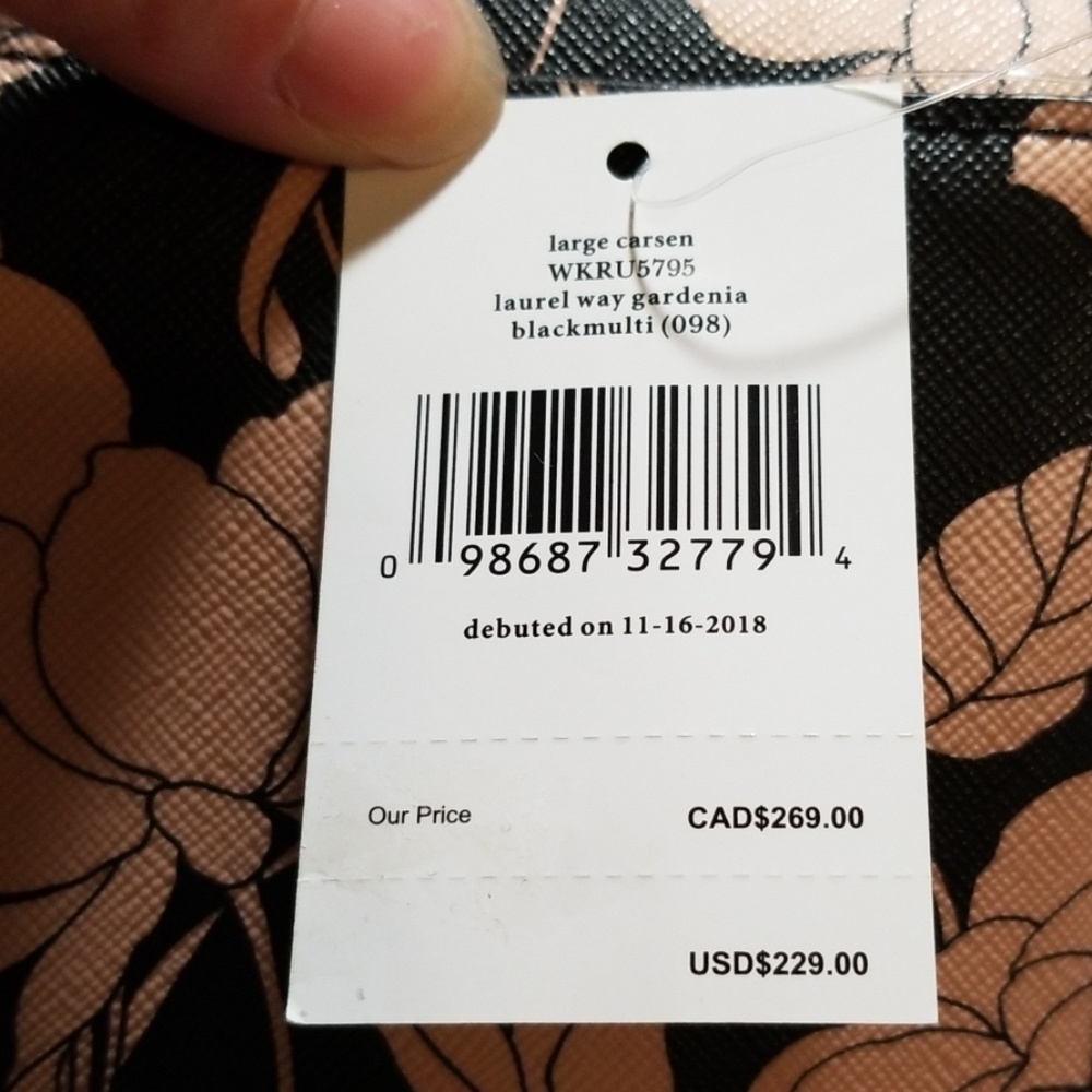 Kate Spade Black Floral Crossbody Bag - Picture 6 of 8